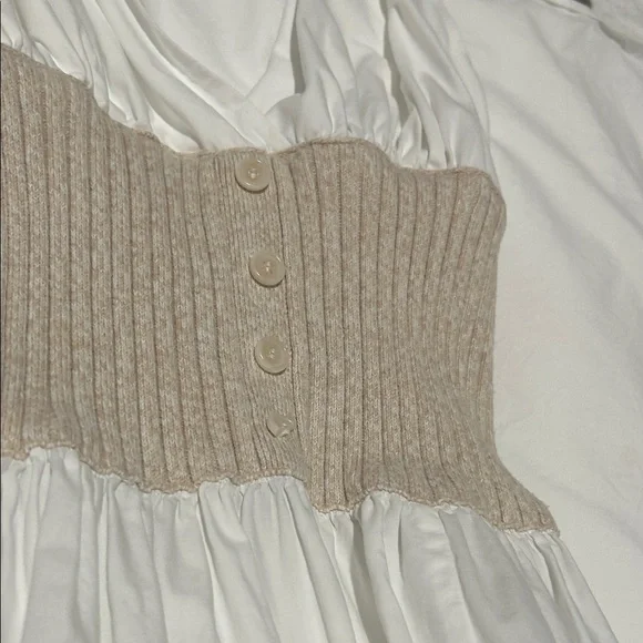 NAADAM White and Tan Maxi Dress - Picture 12 of 13